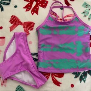 2 sets of Girl’s art class & cat & jack 2-piece bathing suit bundle-xs(4-5)